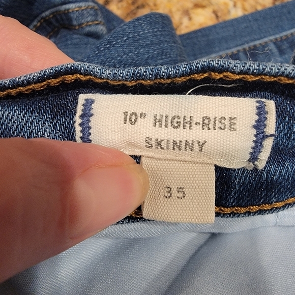 Madewell‎ 10" High Waist Skinny Jeans In Rizzo Size 35 - Picture 9 of 10